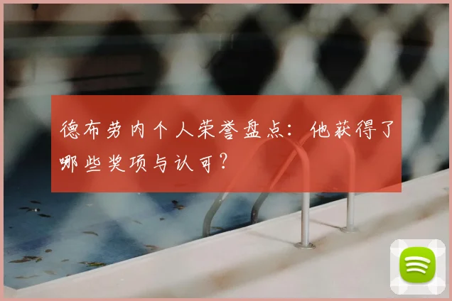 德布劳内个人荣誉盘点:他获得了哪些奖项与认可?
